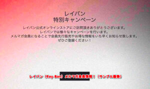 レイバン（Ray-Ban）メルマガ会員情報！（サンプル画像）