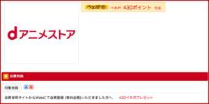 dアニメストアで使えるベネフィットステーション限定クーポン情報！【sample】