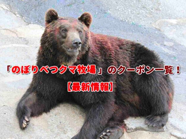 「のぼりべつクマ牧場」のクーポン一覧！【最新版】