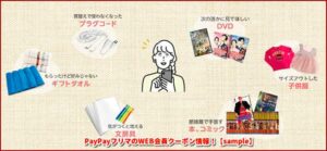 PayPayフリマのWEB会員クーポン情報！【sample】